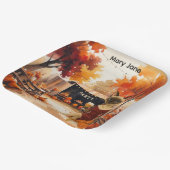 秋に優しい秋パーティーのための猫好き ペーパープレート (傾斜あり)