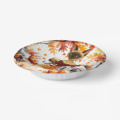 秋に優しい秋パーティーのための猫好き ペーパーボウル (傾斜あり)