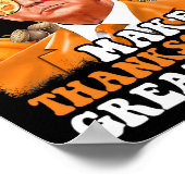 秋に再び感謝素晴らしの紅葉をする ポスター (角)