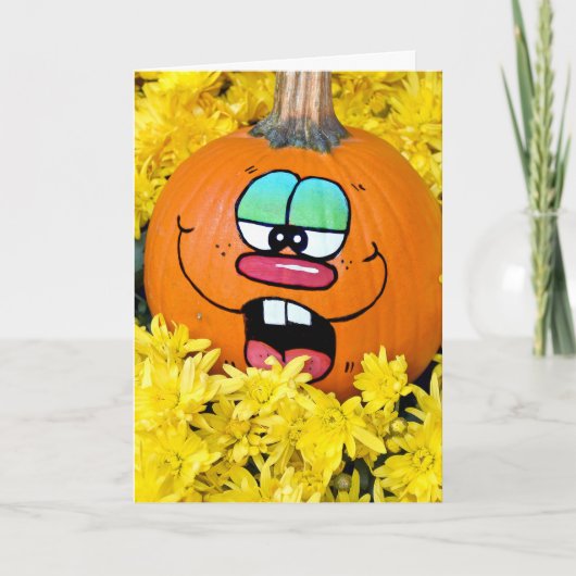 秋に古い誕生日ユーモアのカード カード (正面)