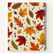 秋に埋め尽くされた手帳 ノートブック (裏面)