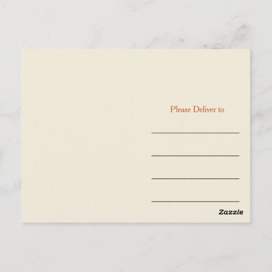 秋に感謝 ポストカード (裏面)