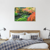 秋に日本のオレゴン州ポートランドで庭園2 キャンバスプリント (インサイチュ (寝室))