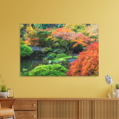 秋に日本のオレゴン州ポートランドで庭園2 キャンバスプリント (インサイチュ (リビング))
