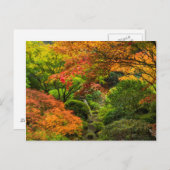 秋に日本のオレゴン州ポートランドで庭園2 ポストカード (正面/裏面)