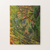 秋に日本のオレゴン州ポートランドで庭園4 ジグソーパズル (縦)