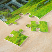 秋に日本のオレゴン州ポートランドの庭園 ジグソーパズル (側面)