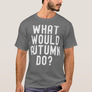 秋に皮肉をおもしろい言うパーソナライズされた Tシャツ