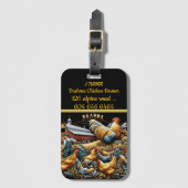 秋に群れを持つブラーマ農家 ラゲッジタグ (正面縦)