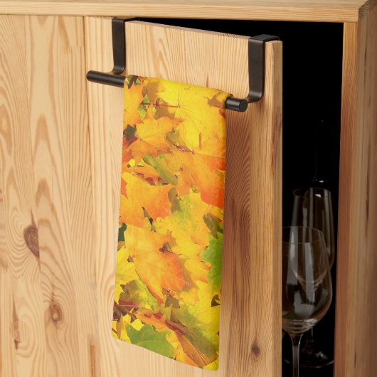 秋に脱出するキッチンタオル キッチンタオル (三つ折り)