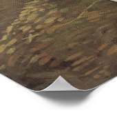 秋に赤いライディングフードARTプリントゴシック風オオカミ ポスター (角)