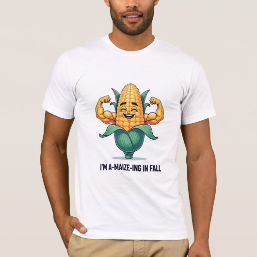 秋に輝く「A-Maize-ing」なコーンパン! Tシャツ (正面)