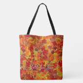 秋に輝葉くカエデの秋、恋の秋 トートバッグ (裏面)