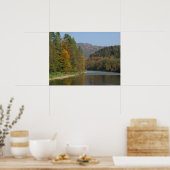 秋にPieniny Dunajec川 ポスター (キッチン)