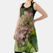 秋のあじさい開花ウィズゴールデンホスタ葉ズ エプロン (インサイチュ)