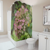 秋のあじさい開花ウィズゴールデンホスタ葉ズ シャワーカーテン (インサイチュ)