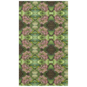 秋のあじさい開花ウィズゴールデンホスタ葉ズ テーブルクロス (正面)