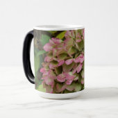 秋のあじさい開花ウィズゴールデンホスタ葉ズ モーフィングマグカップ (正面左)