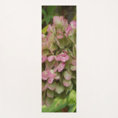 秋のあじさい開花ウィズゴールデンホスタ葉ズ ヨガマット (正面)