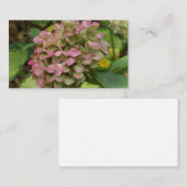 秋のあじさい開花ウィズゴールデンホスタ葉ズ 名刺 (正面/裏面)