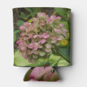 秋のあじさい開花ウィズゴールデンホスタ葉ズ 缶クーラー (裏面)