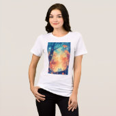 秋のあったかい子猫の仲間 トライブレンドＴシャツ (正面全面)