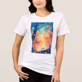 秋のあったかい子猫の仲間 トライブレンドＴシャツ