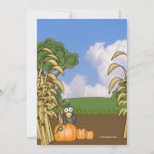 秋のおもしろいの招待状 招待状 (裏面)