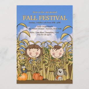 秋のおもしろいの招待状 招待状