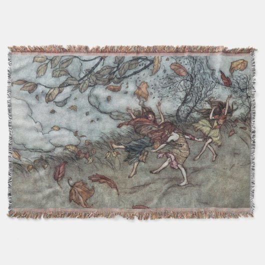 秋のおもしろい スローブランケット (正面)