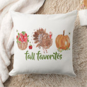 秋のお気に入りアップルパンプキントルコ クッション (ブランケット)