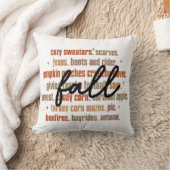 秋のお気に入りワードアート クッション (ブランケット)