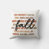 秋のお気に入りワードアート クッション (裏面)