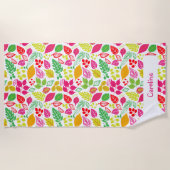 秋のお洒落ビーチタオル ビーチタオル (正面)