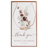 秋のお洒落フローラ結婚式の引き出物 スモールペーパーバッグ (裏面)