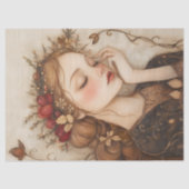 秋のお洒落妖精とフローラのクラウンの切り離 薄葉紙 (正面)