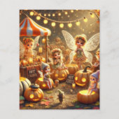 秋のお洒落妖精の市場スクラップブック紙 (正面)