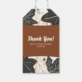 秋のお洒落紅葉&どんぐりの恩恵 ギフトタグ