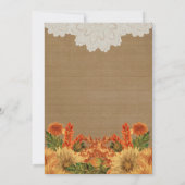 秋のお祝いのパーティの招待状のテンプレート 招待状 (裏面)