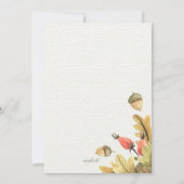 秋のお祝い招待状 招待状 (裏面)