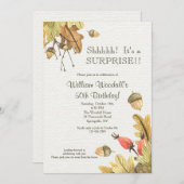 秋のお祝い招待状 招待状 (正面/裏面)