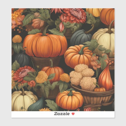 秋のお祝い シール (シート)