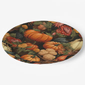 秋のお祝い ペーパープレート (アングル)