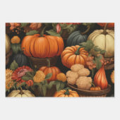 秋のお祝い ラッピングペーパーシート (正面)