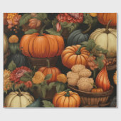 秋のお祝い ラッピングペーパー (フラット)