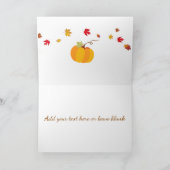 秋のお祭りグリーティングカード カード (内部)