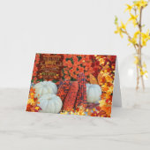 秋のお祭りグリーティングカード カード (黄色い花)