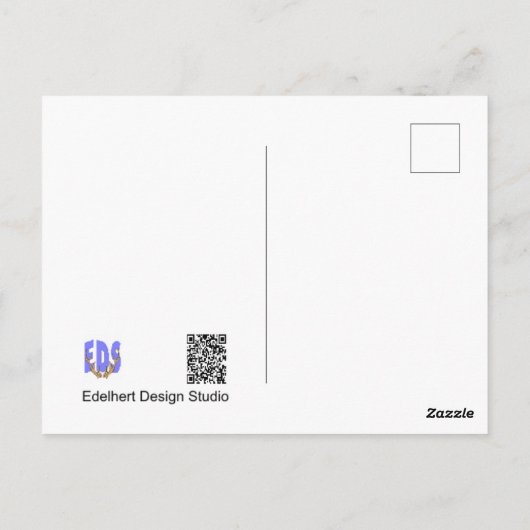 秋のお迎えサニー・トードストールズ顧客ポストカード ポストカード (裏面)