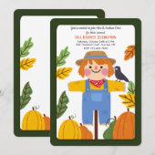 秋のかかしの招待状 招待状 (正面/裏面)