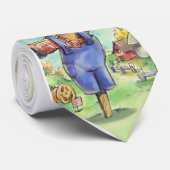 秋のかかしの漫画 ネクタイ (ロール)